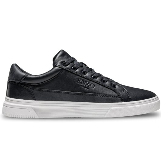 Enzo Milano | Mens Sienna Lace Up Trainers - Black / UK 6