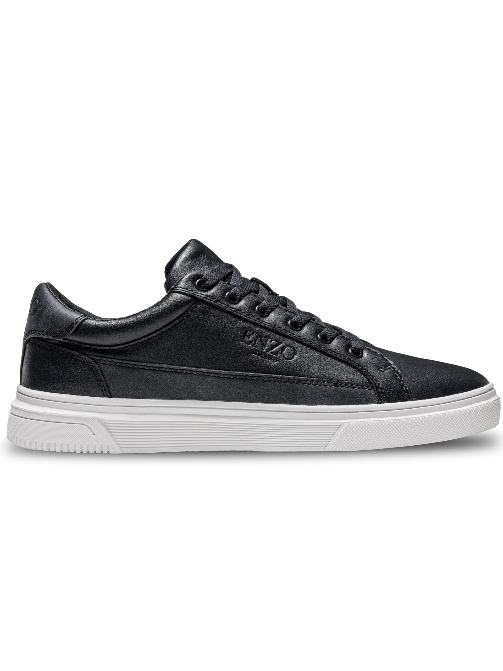 Enzo Milano | Mens Sienna Lace Up Trainers - Black / UK 6