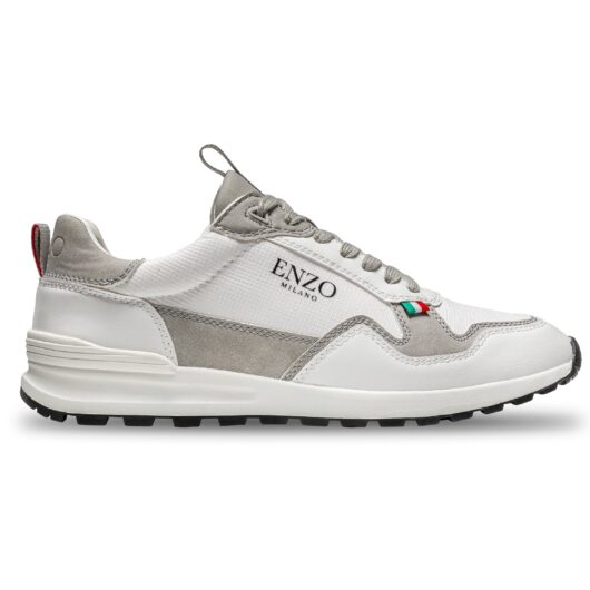 Enzo Milano | Mens Solaro Runner - White / UK 6