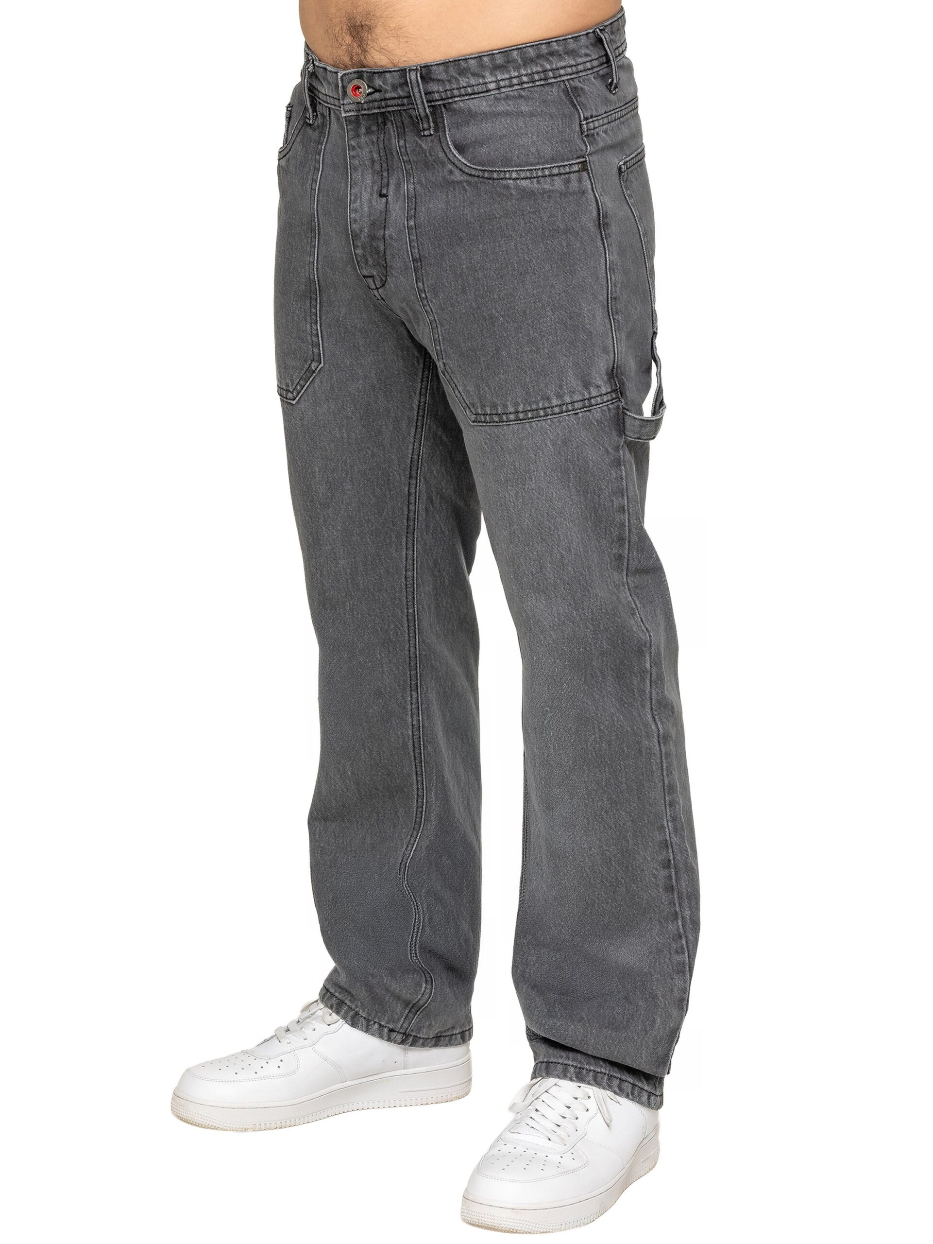 Enzo | Mens Carpenter Jeans - Grey / 28W