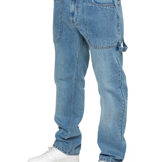 Enzo | Mens Carpenter Jeans - Light Blue / 28W